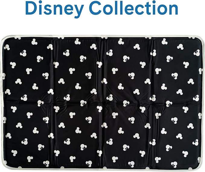 The Green Pet Shop Cool Pet Pad - Medium, Disney’s Mickey & Minnie Mouse - Self-Cooling, Pressure Activated Mat for Dogs & Cats from 21-45 lbs - Non-Toxic Gel, No Water Needed