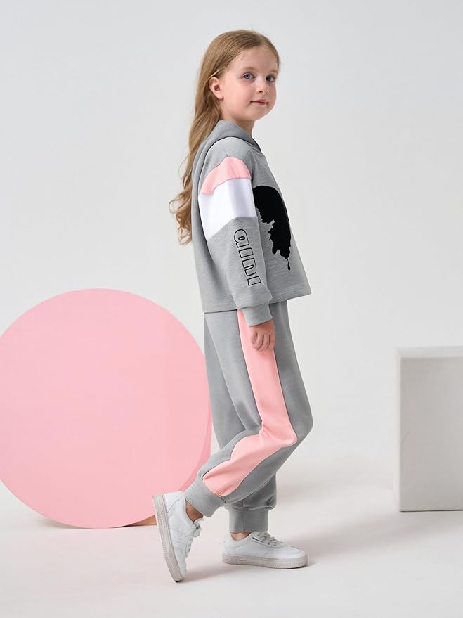 Toddler Baby Girls Clothes Long-sleeve Tie Dye Hoodie Sweatshirt Pants Hooded Outfit Set