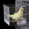Hanging Bird Bath Cube Bird Bathtub Bath Shower Box Bowl Cage Accessory for Small Bird Canary Budgerigar Parrots Crested Myna Cockatiel