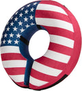 BENCMATE Inflatable Dog Cone Collar Alternative, Soft Dog Cone for Small Medium Large Dogs and Cats, Neck Recovery ECollar Donut Collar After Surgery (Large+, Flag)