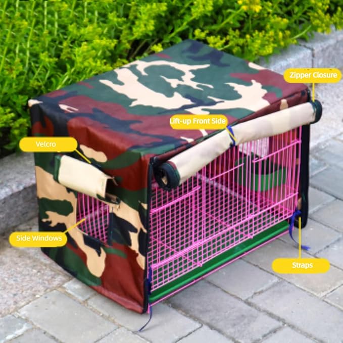 MANON ROSA Bird Cage Cover - Lightproof Birdcage Covers Nighttime- Ideal for Parrots Cockatiels Parakeets Cockatoos Lovebirds Finches Budgerigars Conure (M(15.7" Lx11.8 Wx11.8 H),Purple)