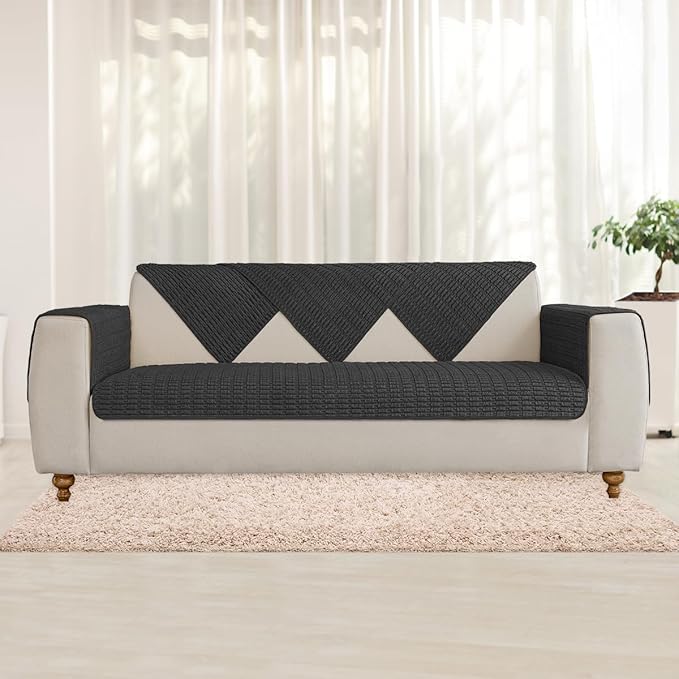 Muamar Dog Bed Cover Sofa Protector,Anti Slip Waterproof Sofa Covers for Living Room Couch Covers,Sofa Mat,Seat Cover, Dog Mat,Pet Pad for Furniture 1 Piece (30x70 inch, Black)