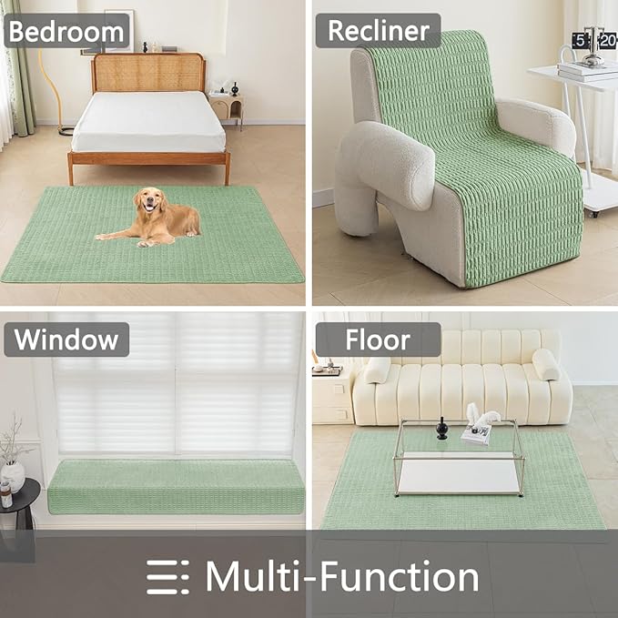 Muamar Dog Bed Cover Sofa Protector,Anti Slip Waterproof Sofa Covers for Living Room Couch Covers,Sofa Mat,Seat Cover,Dog Mat,Pet Pad for Furniture 1 Piece (30x70 inch, Sage Green)