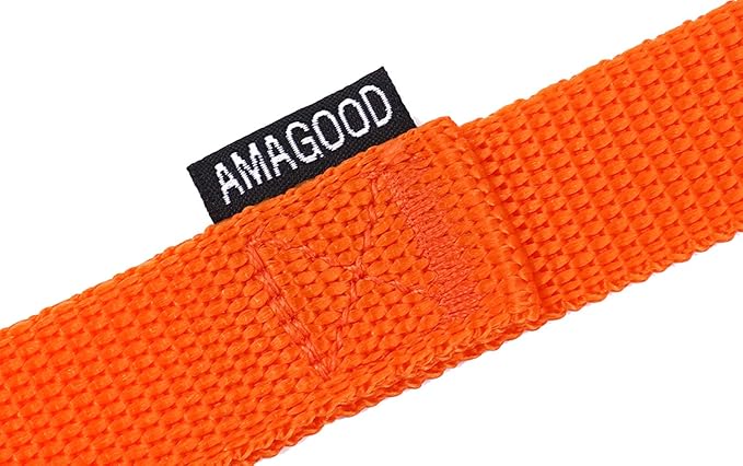 AmaGood Dog/Puppy Obedience Recall Training Agility Lead-15 ft 20 ft 30 ft 50 ft Long Leash-for Dog Training,Tie Out,Play,Safety,Camping (50feet, Orange)