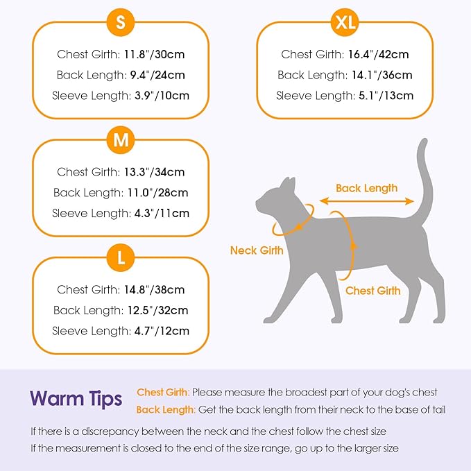 SUNFURA Hair Sticky Cat Clothes, Cat Sweater for Cats Only, 4-Legged Fleece Sweaters Kitten Pajamas Reduce Shedding Fur, Warm Pullover Shirts for Cats, Pink S