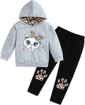 Toddler Baby Girls Clothes Long-sleeve Tie Dye Hoodie Sweatshirt Pants Hooded Outfit Set