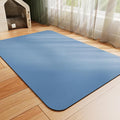 Dog Food Mat - Absorbent Cat Mat for Food and Water, No Stains Pet Feeding Bowl Mat, Easy to Clean Pet Placemats, Quick Dry Dog Water Dispenser Mat for Messy Drinkers | Blue 12"x 19"