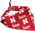 Nebraska Cornhuskers Officially Licensed Bandana for Dogs and Cats | Fits Pets Great Gift Idea | Easy-to-Tie (Small, 13")