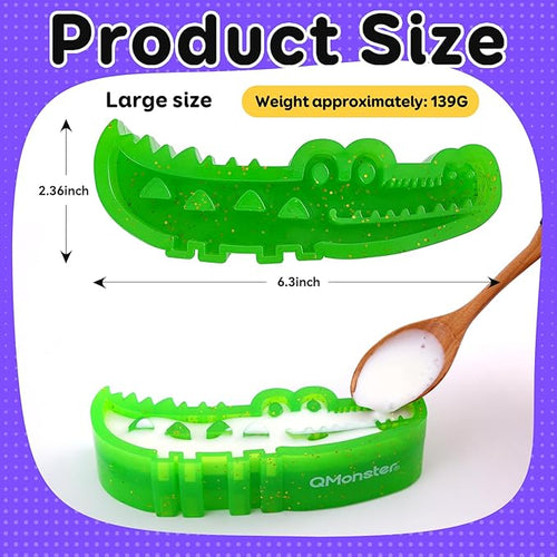 A refillable chew Toy for Small, Medium, and Large Dogs. A Three-in-one Indestructible chew Toy for Frozen Yogurt, Teething, and nibbling. Updated with a grooved Design.(Large)