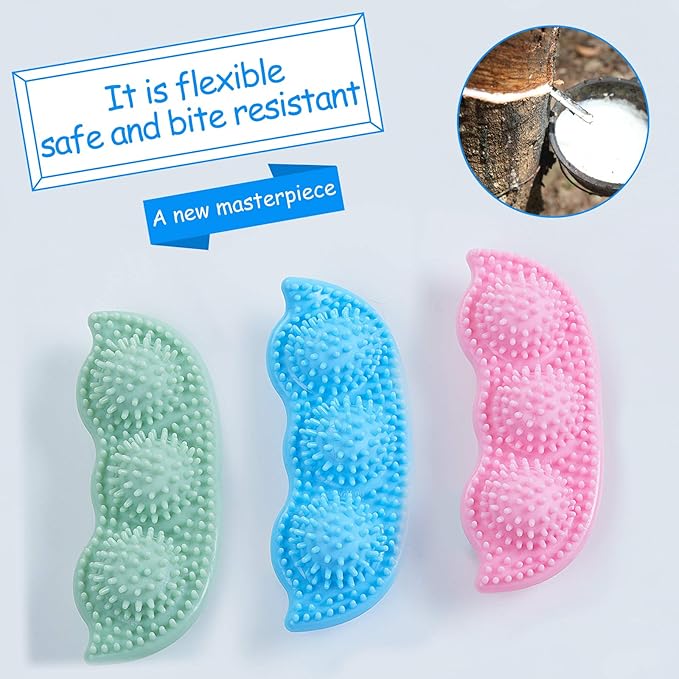Hurray 3 Pack Puppy Chew Toys for Teething Puppies, Puppy Teething Toys, 360° Clean Pet Teeth & Soothe Pain of Teeth Growing, Puppy Toys Small Dogs & Medium Dog Suitable - Up to 18 lbs