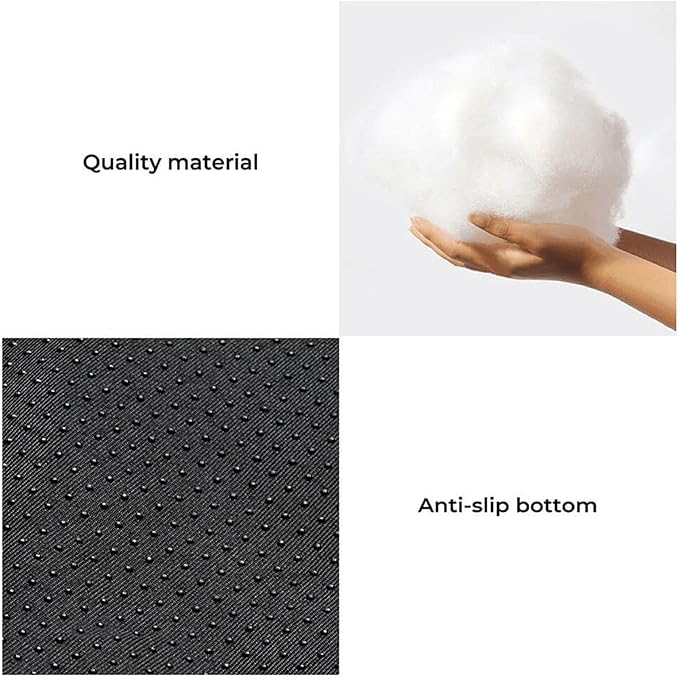 FUNNY FUZZY Pet Fluffy Plush Calming Dog Couch Bed Sofa Protector Washable Pets Mat for Large Medium Small Dogs and Cats (Coffee, 47"×33.5"×6")