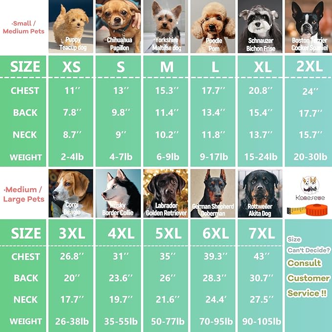 Koneseve Dog Shirt Pet Plaid Clothes T-Shirt Sweater Matching Breathable for Large Dog Adorable Casual Cozy Halloween Thanksgiving Christmas Costumes (Green; 6XL)