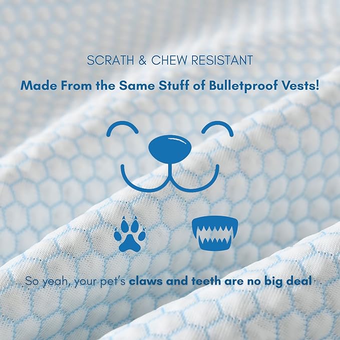 petfelix Mewfort Dog Cooling Mat, Chew & Scratch Resistant Dog Cooling Pad for Large Dogs, Self Cooling Mat for Dogs, No Water or Electricity Needed (Large 35.4"x23.6")