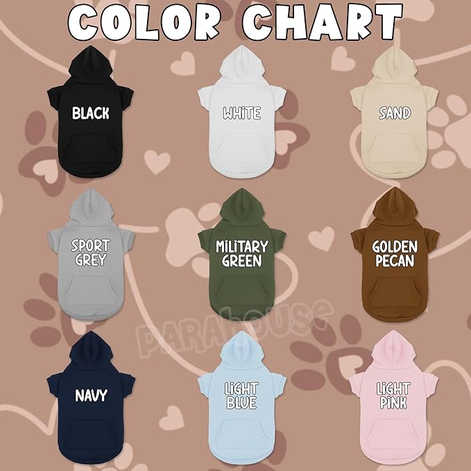Personalized Dog Hoodie, Custom Embroidered Name Pet Hoodie, Warm Winter Outfit for Dogs, Pet Clothes, Gift for Dog Lovers 7