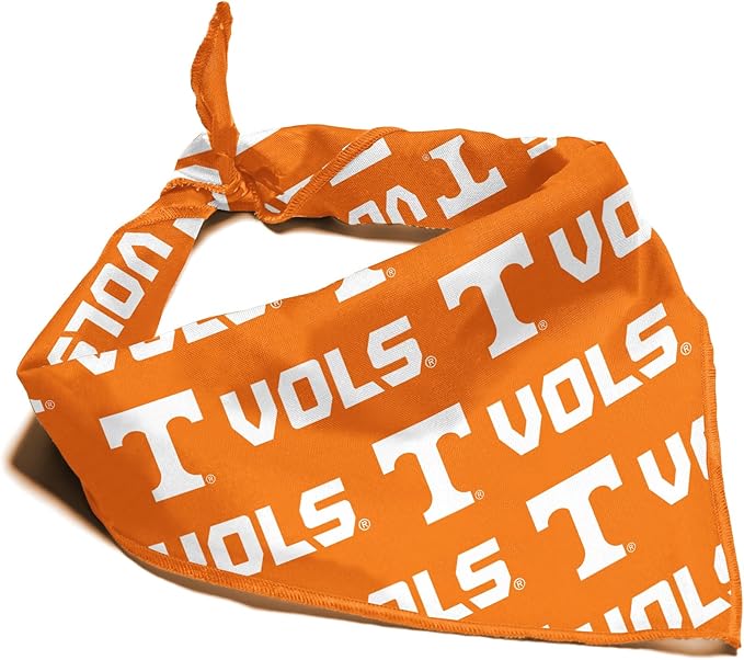 Tennessee Volunteers Officially Licensed Bandana for Dogs and Cats | Fits Pets Great Gift Idea | Easy-to-Tie (Large, 28")