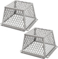 Dryer Vent Bird Guard,Dryer Vent Cover Guard for Most 5" to 6" Bathroom Exhaust Fan Ventilation Cover,8.5"Lx8.5"Wx6"H Stainless Steel Ventilation Bird Cage for Exhaust Fan Cover,2PCS