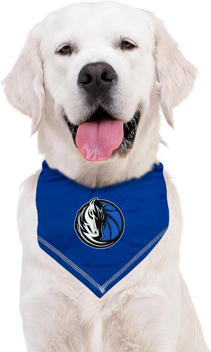Pets First NBA Dallas Mavericks TIE Bandana, Size Small/Medium. Dog Bandana Scarf Bib for Pet Cat Dog. The Ultimate Game-Day, Party Bandana