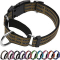 Martingale Dog Collar, Adjustable Nylon Reflective Collar with Buckle No Pull Dog Collar for Small Medium Large Dogs (Army Green S)