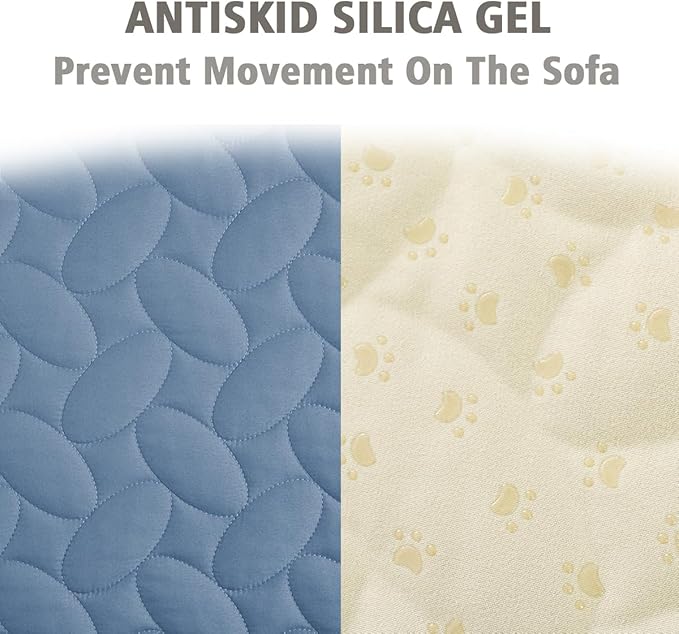 Ameritex Pet Bed Cover Dog Bed Blanket for Sofa and Furniture Waterproof New Pattern Design (40x50 Inch, Light Blue)
