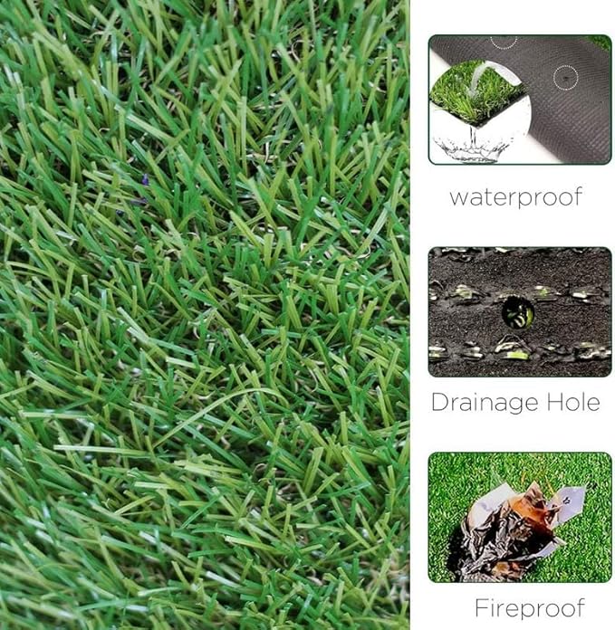 ALTRUISTIC Artificial Grass 5FTX95FT(475 Square Feet), Realistic Fake Grass Deluxe Turf Synthetic Thick Lawn Pet Turf, 1 3/8” Height, Outdoor Decor, Customized