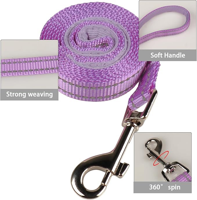 YIMEIS Dog Harness and Leash Set, No Pull Soft Mesh Pet Harness, Reflective Adjustable Puppy Vest for Small Medium Large Dogs, Cats (Taro Purple, Medium (Pack of 1)