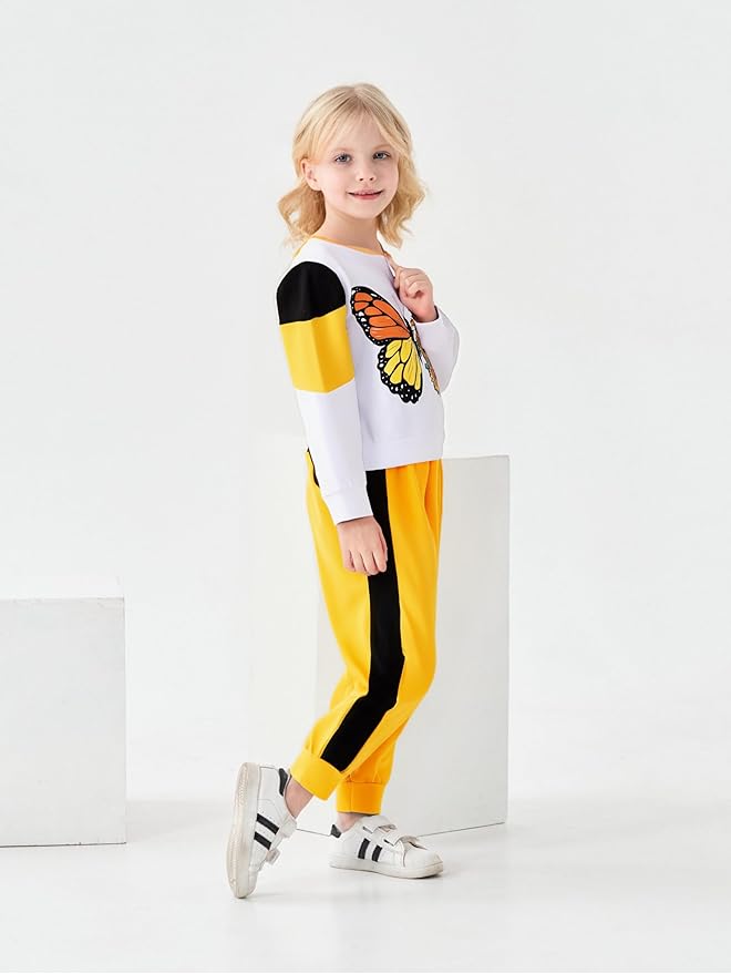 Toddler Baby Girls Clothes Long-sleeve Tie Dye Hoodie Sweatshirt Pants Hooded Outfit Set
