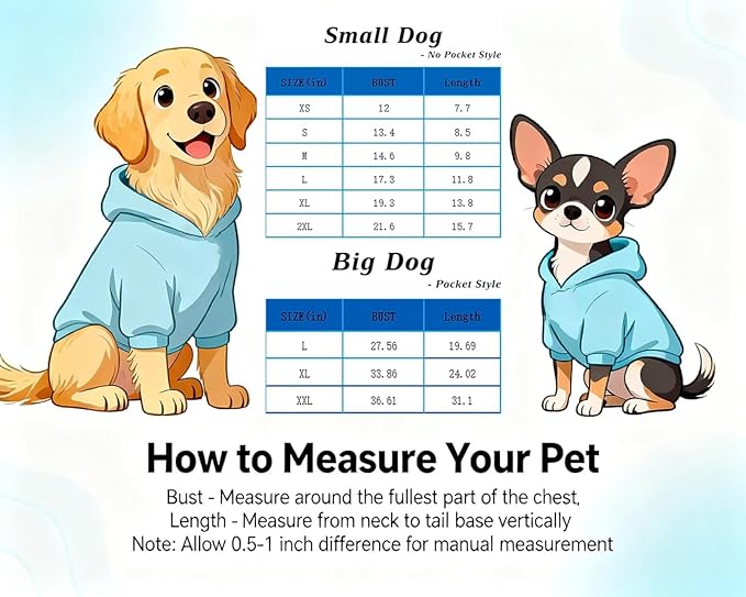 Custom Dog Hoodie Soft & Warm Design Your Own Personalized Photo Text Logo Name Dog Clothes for Puppy Sweatshirt Hooded for Small Medium Large Dogs Girl/Boy Cats Deepblue