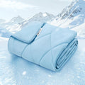 Luciphia Premium Cooling Dog Blanket for Small Medium Dogs Q-max>0.4 Washable Self-Cooling Cat Pet Mat Puppy Breathble Calming Throw for Beds Couches (Blue,29x40 inches)