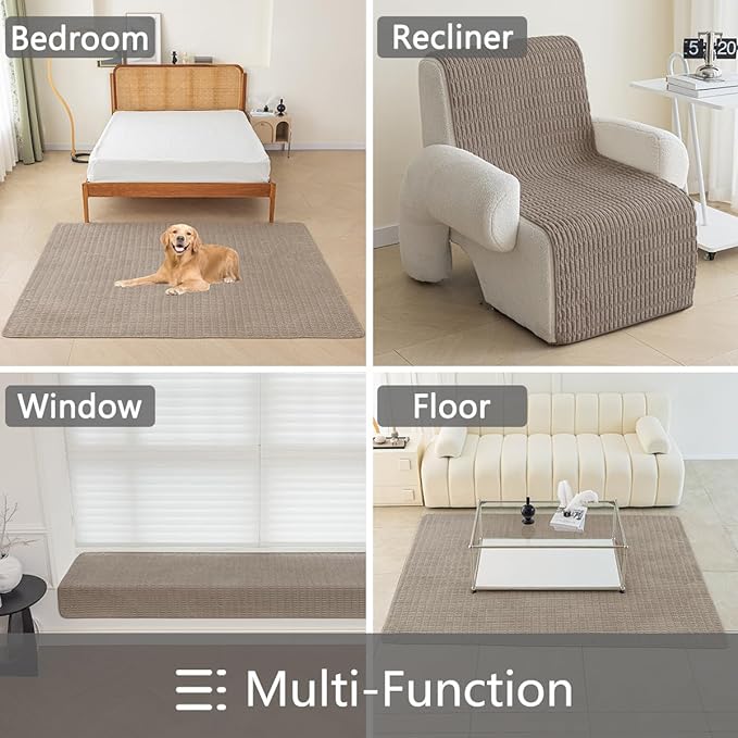 Muamar Dog Bed Cover Sofa Protector,Anti Slip Waterproof Sofa Covers for Living Room Couch Covers,Sofa Mat,Seat Cover,Dog Mat,Pet Pad for Furniture Bed Sofa Protector 1 Piece (60x82 inch, Brown)