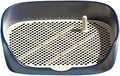 Dog Tray with Wall for Cats and Dogs, Elevated Pet Feeding Station, Wall-Mounted Pet Bowl Tray with Barrier, Multi-Level Pet Food Dispenser for Clean Feeding- Blue S