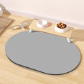 Dog Feeding Mat 24''x16'', Absorbent Pet Food Mat, No Stains Quick Dry Pet Water Mat Protect Floor, Cat Dog Water Bowl Mat for Messy Drinkers, Non-Slip Rubber Base Pet Placemats for Food and Water
