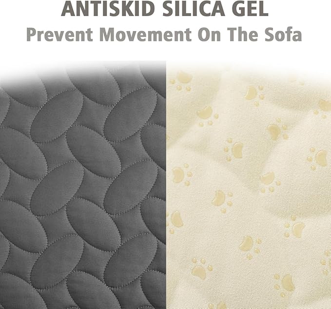 Ameritex Waterproof Pet Bed Cover Anti-Slip Dog Bed Blanket for Sofa and Furniture Waterproof New Pattern Design (Darkgrey, 30x90 Inch (Pack of 1))