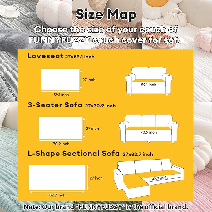 FUNNY FUZZY Pet Couch Covers for Sofa, Flannel Dog Couch Cover for Dogs Washable, Sofa Cover Furniture Protector Pet-Friendly Sofa Cover for Dogs & Kids (Dark Gray, 27.6"×70.9")