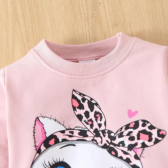 Toddler Baby Girls Clothes Long-sleeve Tie Dye Hoodie Sweatshirt Pants Hooded Outfit Set
