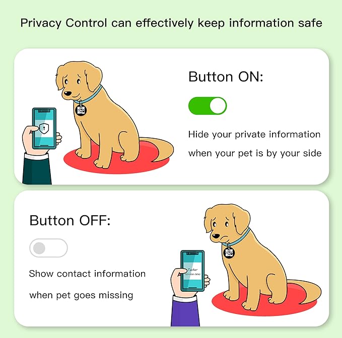 ESA Dog Tag, QR Code Dog Tag, Modifiable Free Pet Online Profile, Scannable QR Code, Scan QR Send Instant Location Alert Email, Silicone Lightweight ID Tag for Dog and Cat (Purple, Small)