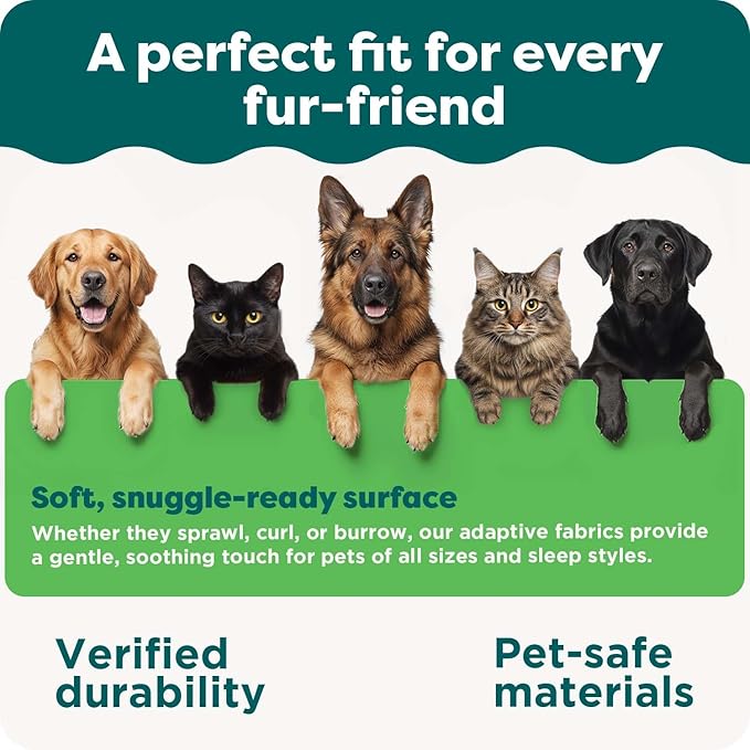 FurHaven Orthopedic Dog Bed for Large Dogs, L-Shaped Chaise Mattress with Orthopedic Egg Crate with a Solid Orthopedic Foam Base for Joint Support, Washable Cover, Jumbo XL, Faux Fur & Suede, Espresso