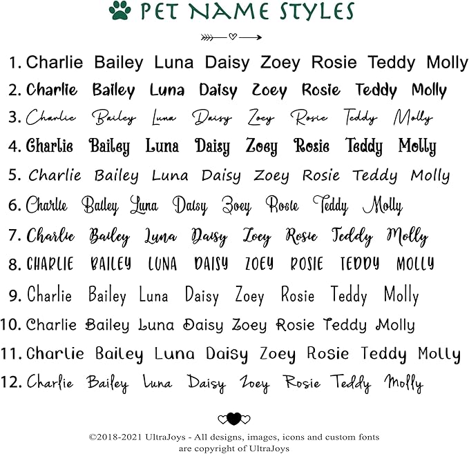 Ultra Joys Custom Personalized Hexagon Dog ID Tag - Brushed Stainless Steel Silver Large
