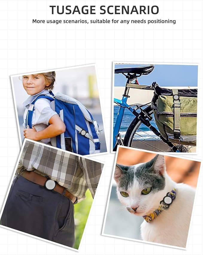 GPS Tracker for Dogs (1 Pack), Mini GPS Cat Tracker, Smart Pet Activity Tracker (iOS Only), No Monthly Fee, Compatible with Apple Find My, Anti-Lost, Finder Tag for Vehicles/Pets/Kids/Items