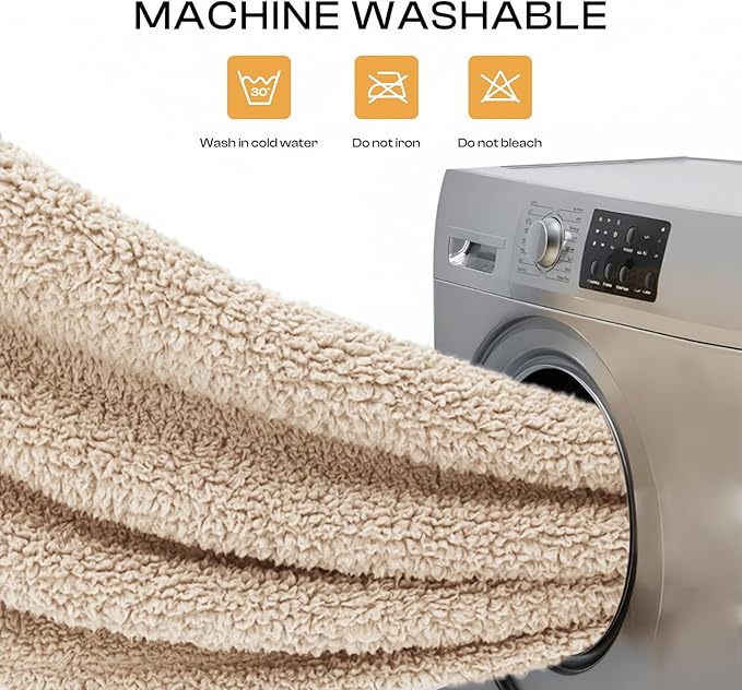 Luciphia 1 Pack 3 Calming Dog Blanket Fluffy Premium Fleece Pet Blankets Soft Sherpa Throw for Dogs Puppy Cat Grey/Beige/HazeBlue Medium (30" x20")