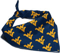 West Virginia Mountaineers Officially Licensed Bandana for Dogs and Cats | Fits Pets Great Gift Idea | Easy-to-Tie (Large, 28")