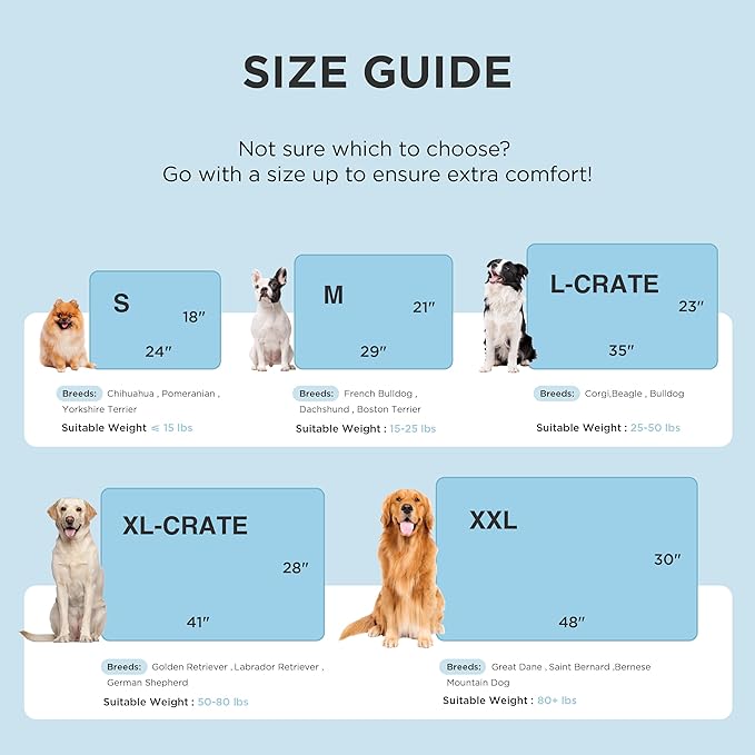 Bedsure Cooling Mat for Medium Dogs – 29x21 Thin Washable Cooling Pet Pad for Cat, QMAX>0.5, Portable Kennel Puppy Bed for Summer, Non-Slip Summer Crate Pad for Dog Up to 25 lbs