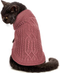 Stretchy Cat Sweater - 17 Colors & 6 Sizes | Snug Winter-Ready Knit for Boy/Girl Cats & Kittens(Maple Leaf Red, Small)