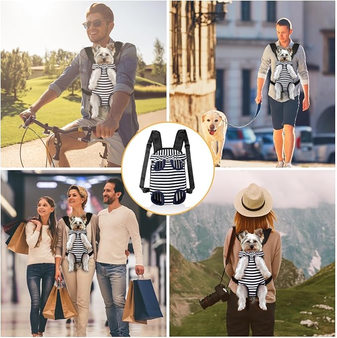 YUDODO Pet Dog Carrier Backpack Adjustable Dog Front Carrier, Legs Out Easy-Fit Dog Travel Backpack Carrier for Hiking Camping for Small Medium Dogs Cats and Rabbits