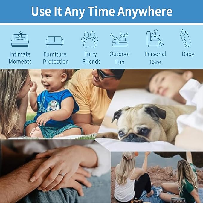 Softan Waterproof Blanket Cover 90"x90" for Baby, Adults, Dogs, Cats or Any Pets, 3 Layer Protector and 100% Leak Proof Blanket for Bed, Sofa and Other Furniture, Easy to Clean, Navy & Light Grey