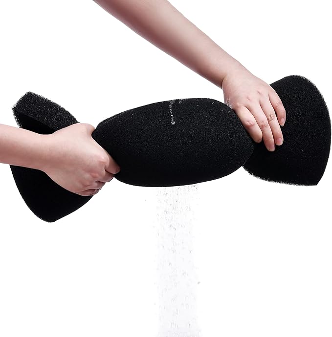 Aquarium Filter Bio Sponge Pad, Foam Sponges Filter Media, Cut fit it Filter Accessories for Fish Tanks and Ponds (18"x18"x1.6" (20PPI) 1 Pack)