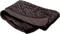 Furhaven Replacement Dog Bed Cover Ultra Plush Faux Fur & Suede Contour Luxe Lounger, Machine Washable - Chocolate, Medium