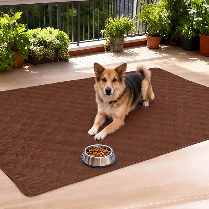 hyha Waterproof Dog Blanket, Reversible Pet Bed Blanket, Soft Sofa Couch Cover for Dogs Washable, Waterproof Pet Couch Covers for Sofa Puppy Cats Furniture Protector(30"x70", Brown/Beige)