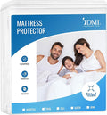 DMI Queen Size Waterproof Mattress Protector - Fitted, Noiseless Mattress Cover, Soft and Breathable, 60" x 80"x 15", White