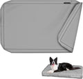 Explore Land Waterproof Dog Bed Cover Canvas Washable Dog Crate Pad Replacement Cover for 30 Inch Crate, 29Lx18Wx3.5H inch, Gray