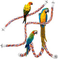 Bird Rope Perches,Parrot Toys 36 inches Rope Bungee Bird Toy (36 inches)[1 Pack]